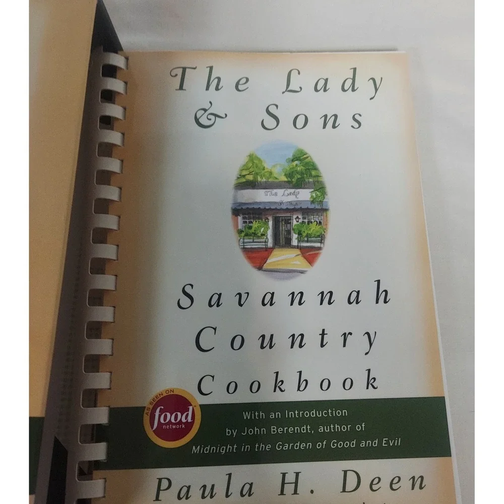 Paula Deen Cookbook Lot Signed‎ Lady & Sons Savannah Country Recipes 2 book set